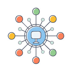 hub icon, hub vector illustration-simple illustration of hub, perfect for hub logos and icons