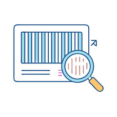 inventory barcode icon, inventory barcode vector illustration-simple illustration of inventory barcode, perfect for inventory barcode logos and icons