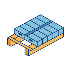 pallet icon, pallet vector illustration-simple illustration of pallet, perfect for pallet logos and icons
