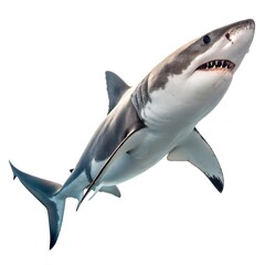Shark png isolated on white background