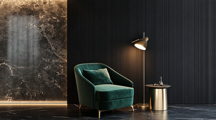 Luxurious Swivel Accent Chair in Modern Interior