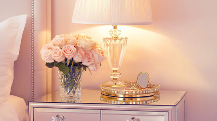 Elegant Table Setting with Gold Accents and Floral Centerpiece