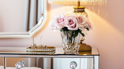 Elegant Table Setting with Gold Accents and Floral Centerpiece