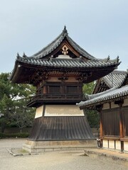 The bell and drum tower in Nara, Japan
