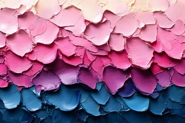 Fototapeta premium Abstract Texture of Colorful Oil Paint Strokes in Purple, Pink, and Blue Tones for Artistic Inspiration