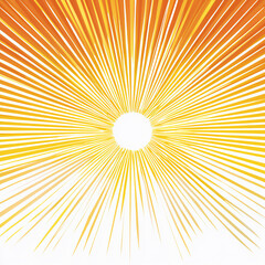 Fototapeta premium sunshine border, isolated on white background