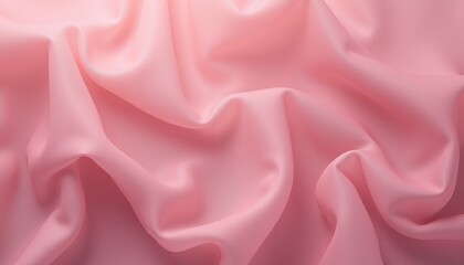 Obraz premium Soft pink chiffon fabric with airy flowing folds.