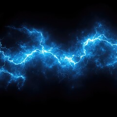 Abstract Blue Electrical Energy Background