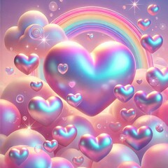 The image is a digitally created background featuring a pastel-colored, dreamy sky.&nbsp;
