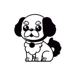Naklejka premium Dog little