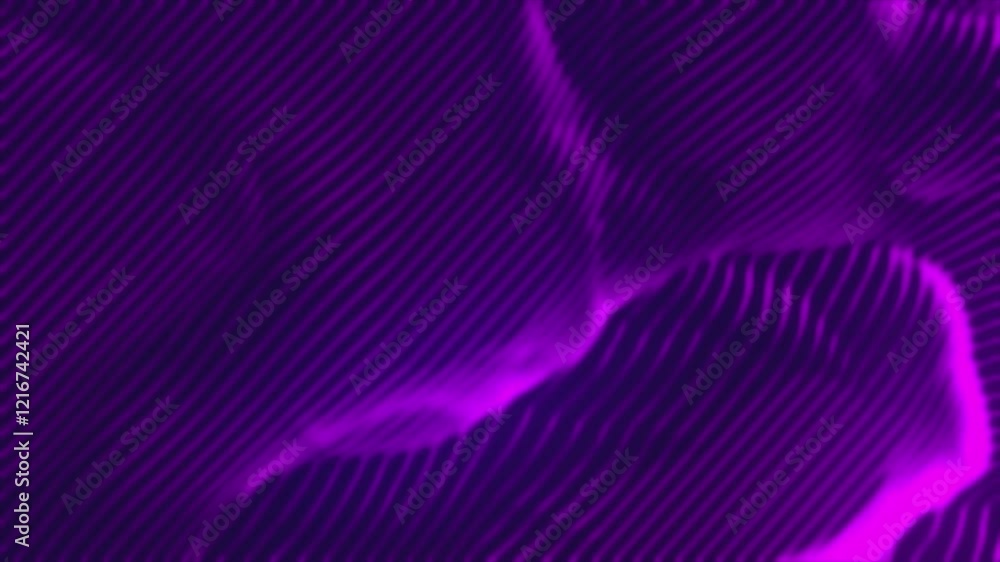 Poster dynamic pink energy waves - seamless loop animation
