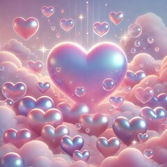 The image is a digitally created background featuring a pastel-colored, dreamy sky.&nbsp;
