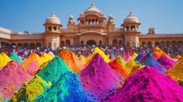Vibrant Holi Festival Celebration in India
