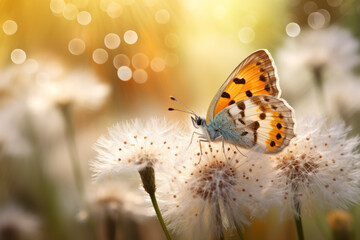 Butterfly Flower Nature Serene Tranquil Peaceful