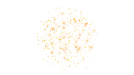 golden stars and glowing glitter particles isolated on transparent background,png gold sparkle design element