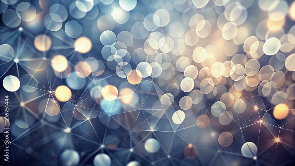 Poster abstract gray bokeh background: soft focus geometric pattern texture