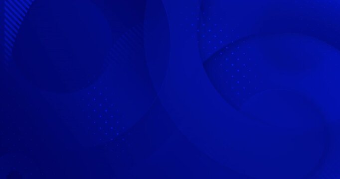 4k blue dark seamless looping animated minimal background Elegant business empty circles abstract futuristic striped illustration Round shapes slowly random moves. Circular digital corporate wallpaper