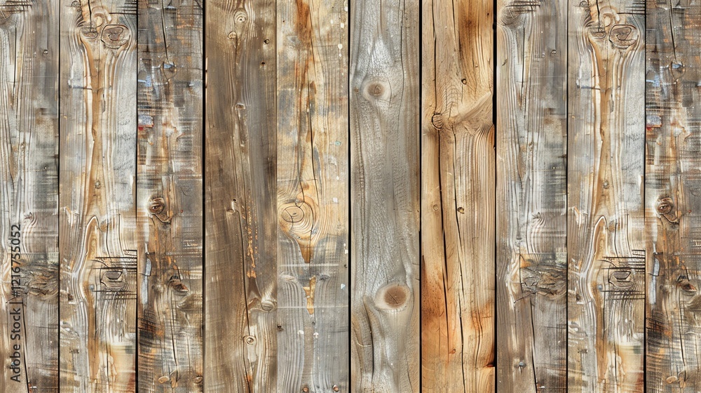 Poster a weathered wood background with a rustic and aged texture, featuring knots and grain patterns.
