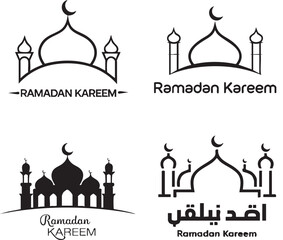 collection of Eid-related graphics, predominantly in the form of textual designs.