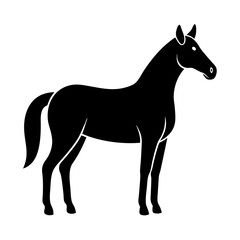 horse silhouette vector illustration