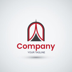 Abstract A letter logo design template