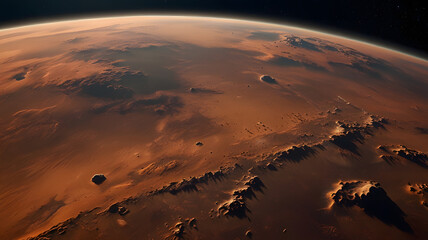 sunrise over mars