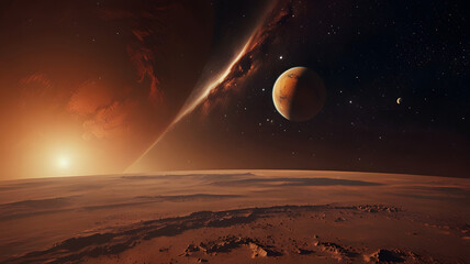 sunrise over mars