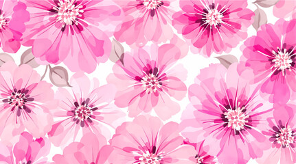 Watercolor pink floral background