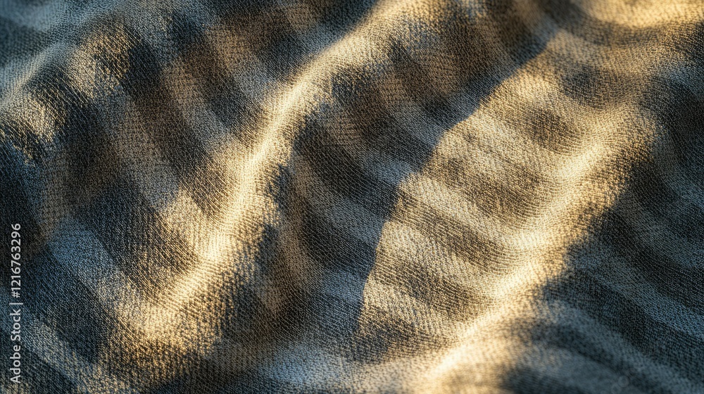 Poster close-up of cotton towel fabric texture with soft light, creating an abstract and soothing design