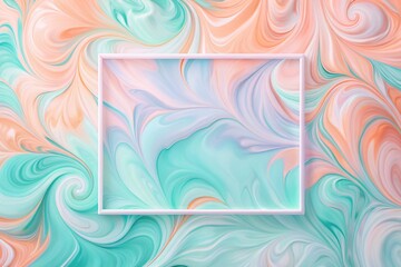 Abstract Pastel Art Pattern Background with Blank Space for Text - Perfect for Branding & Design