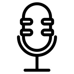 microphone single icon