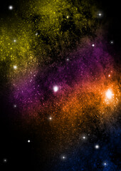 galaxy in a free space.
