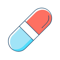 capsule icon, capsule vector illustration-simple illustration of capsule, perfect for capsule logos and icons