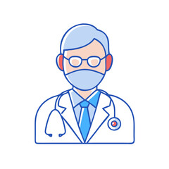 doctor icon, doctor vector illustration-simple illustration of doctor, perfect for doctor logos and icons