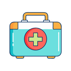 first aid kit icon, first aid kit vector illustration-simple illustration of first aid kit, perfect for first aid kit logos and icons