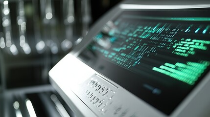 Advanced genetic testing equipment in modern laboratory. Precision tools for DNA analysis and medical research, symbolizing scientific progress and personalized healthcare solutions.
