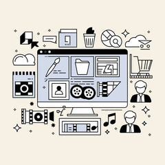 Vector Icons Collection. Essential Vector Icons. New Ultimate Vector Icons Bundle. Modern Vector Icons.