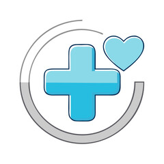 Fototapeta premium health symbol icon, health symbol vector illustration-simple illustration of health symbol, perfect for health symbol logos and icons