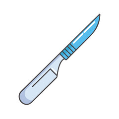 scalpel icon, scalpel vector illustration-simple illustration of scalpel, perfect for scalpel logos and icons