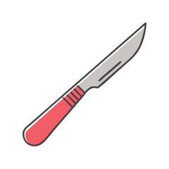 scalpel icon, scalpel vector illustration-simple illustration of scalpel, perfect for scalpel logos and icons