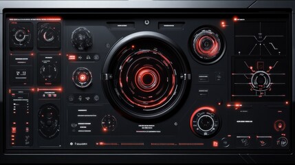 Fototapeta premium Futuristic Digital Interface