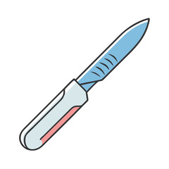 scalpel icon, scalpel vector illustration-simple illustration of scalpel, perfect for scalpel logos and icons