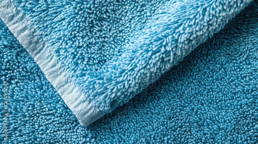 Poster macro shot of cotton towel texture in a simple and clean abstract design, ideal for soft background 