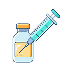 vaccine vial icon, vaccine vial vector illustration-simple illustration of vaccine vial, perfect for vaccine vial logos and icons