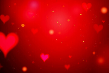 Obraz premium Valentine's day hearts background