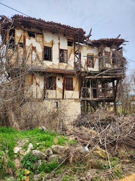 Abandoned house in Yoruk Koyu (Y&ouml;r&uuml;k K&ouml;y&uuml;. It is a small village belong to Safranbolu. The village has many old historical buildings which sample of Ottoman Architecture.