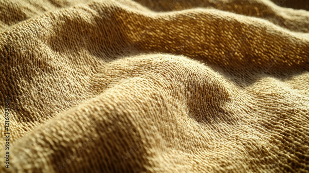 Poster soft cotton towel texture abstract background with a focus on intricate weaving and natural shadows