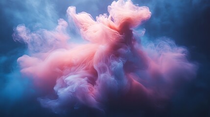 Fototapeta premium A vibrant display of flowing neon waves in dynamic shades of magenta and cyan.
