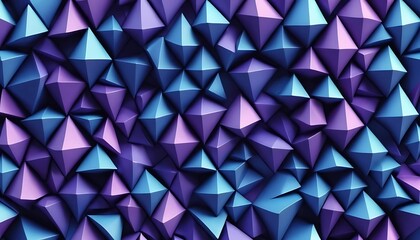 Abstract Purple and Blue Geometric Pattern