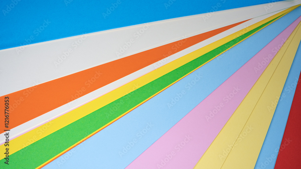 Poster vibrant colors creating a playful and artistic composition on canvas